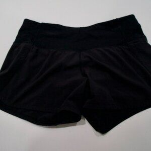 Lululemon 4" black shorts